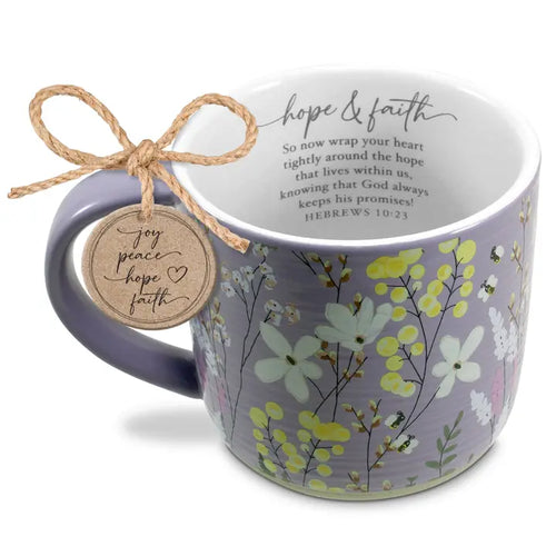 Spring Garden "Hope & Faith" Jumbo Mug | 18 oz Sanctuary Essential