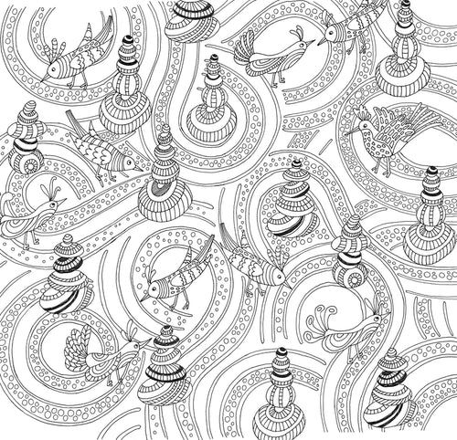 Zen Garden: Artist’s Sanctuary Coloring Book