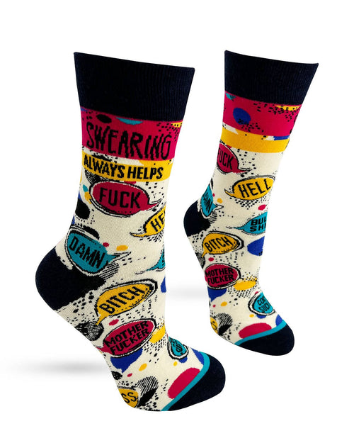 Swearing Always Helps Women’s Crew Socks