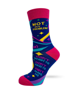 "Retired Ask Someone Else" Women's Novelty Crew Socks