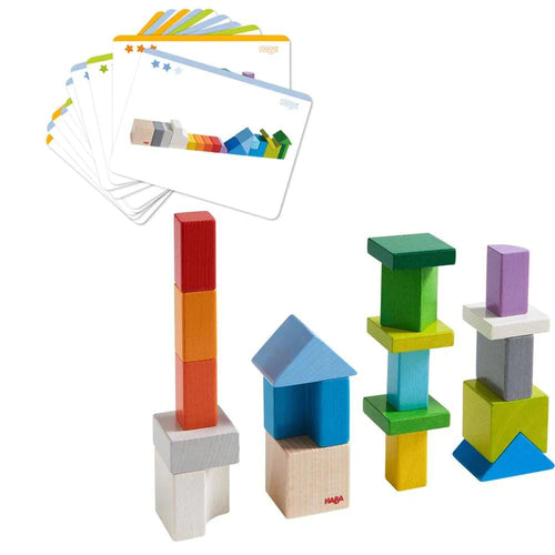 Chromatix 3D Wooden Blocks – Colorful STEM Creative Play Set