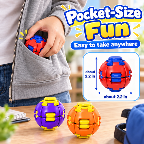 Press & Spin Gyro Fidget Ball