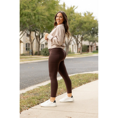 The Lilla Fleece Full-Length Leggings with Pockets