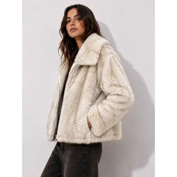 Dumbo reversible faux fur and bomber jacket supplier photograph 7