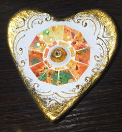 Mosaic Heart Incense Holder – Decorative Burner