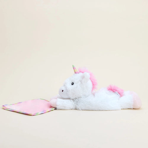 Pink Unicorn Warmies® Blanket – Microwavable Lavender-Scented Comfort Plush for Kids & Adults