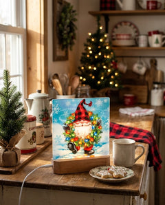 Gnome for the Holidays LED Nightlight | Christmas Gnome & Lights