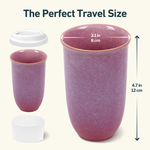 Astral Bloom Ceramic Travel Mug – 12oz Reusable Cup