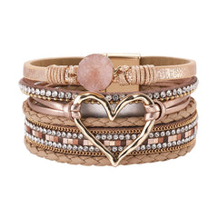 Sparkle & Heart Multi-Layer Magnetic Bracelet – The Perfect Gift of Love