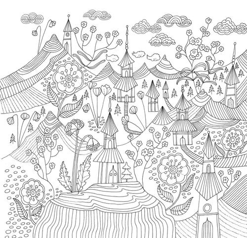 Zen Garden: Artist’s Sanctuary Coloring Book