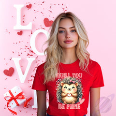 Valentine’s Day T-Shirts – Sizes Small to 5XL in Red or Black – Super Soft Unisex Jersey Crew Neck