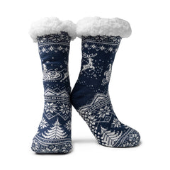Two Left Feet® Mistletoes Slipper Socks – Holiday Cozy Collection