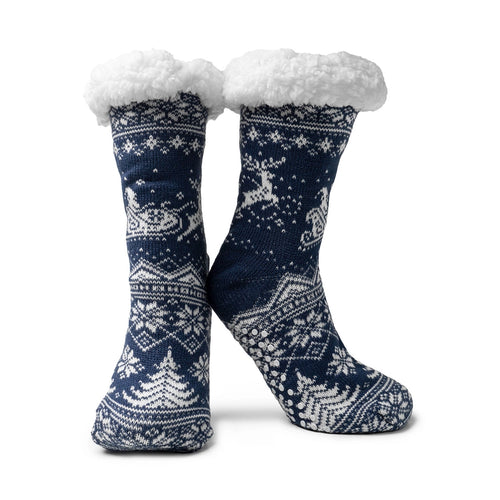 Two Left Feet® Mistletoes Slipper Socks – Holiday Cozy Collection