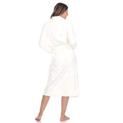 Super Soft Plus Size Lounge Robe | Cozy Long Robe for Women | Plush & Warm | S-3XL | White, Pink, Burgundy, Purple & Cheetah