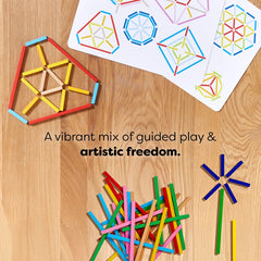 🎁 Stabix Wooden Arranging & Matching Game – 158 Pieces
