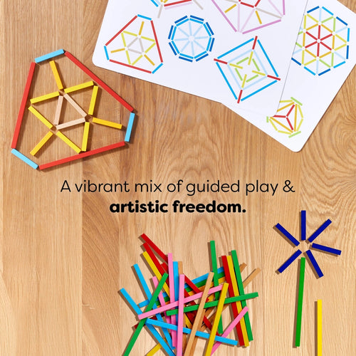 🎁 Stabix Wooden Arranging & Matching Game – 158 Pieces