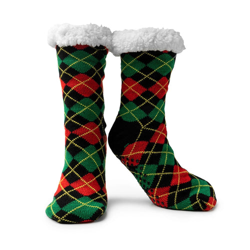Two Left Feet® Mistletoes Slipper Socks – Holiday Cozy Collection