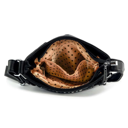 Rhinestone Butterfly Crossbody Bag – Sparkly Faux Leather Sling Purse with Pockets for Women