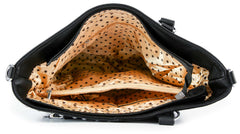 Rhinestone Angel Wing Tote – Vegan Leather Studded Handbag