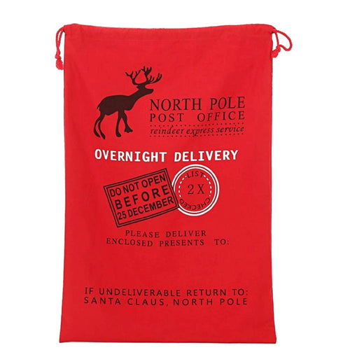 Overnight Delivery (Red)  2024 Santa Sack