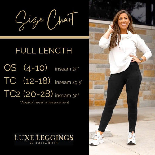 Ready to Ship | The Nicole - Navy FLEECE Full Length with Pocket Leggings