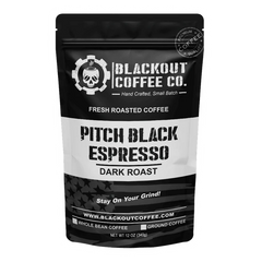 Blackout Coffee | Pitch Black Espresso – Dark Roast (Ground or K-Cups)