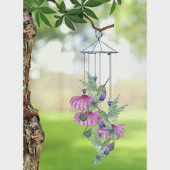 The Watercolor Hummingbird & Coneflower Chime