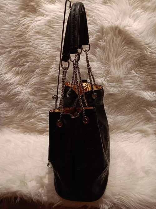 Skull Design Rhinestone Handbag Set