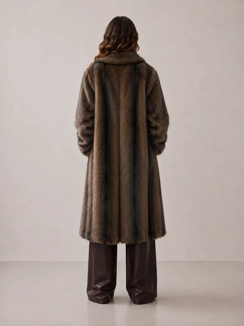 Coffee Sag Harbor coat, supplier back view