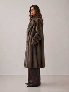 Coffee Sag Harbor coat, supplier side view