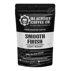 Blackout Coffee | Smooth Finish – Light Roast (Ground or K-Cups)