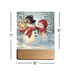Snow Much in Love LED nightlight lit view