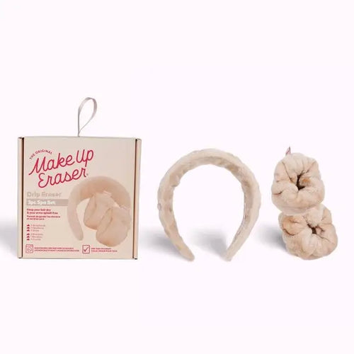 Sweet Cream Drip Eraser spa set with headband and two wristbands