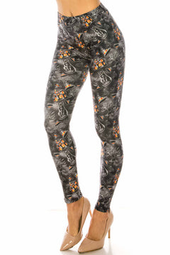 Creamy Soft Haunted Halloween Leggings- Overstock Sale