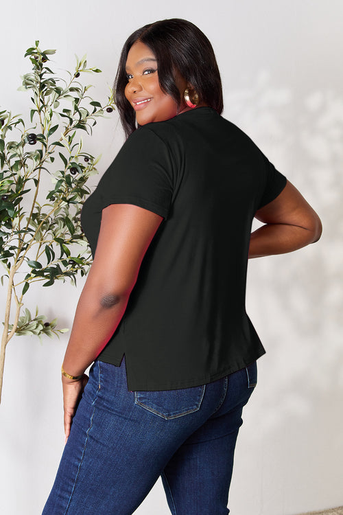 Versatile Chic: Basic Bae Round Neck Short Sleeve T-Shirt | Only $12.00!