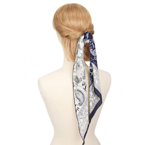 Ladies Paisley Print Hair Scarf