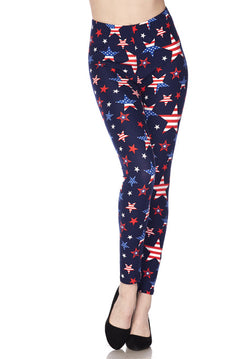 Buttery Soft USA Stars Leggings