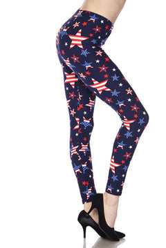 Buttery Soft USA Stars Leggings