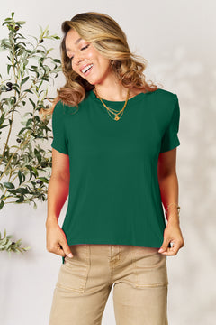 Versatile Chic: Basic Bae Round Neck Short Sleeve T-Shirt | Only $12.00!