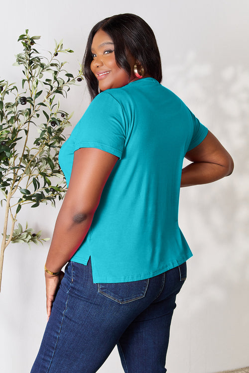 Versatile Chic: Basic Bae Round Neck Short Sleeve T-Shirt | Only $12.00!