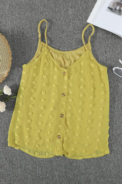 Button Front Swiss Dot Tank